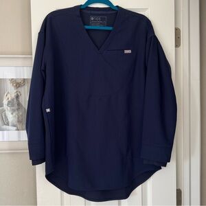 Figs Halle Long Sleeve Tunic Scrub Top